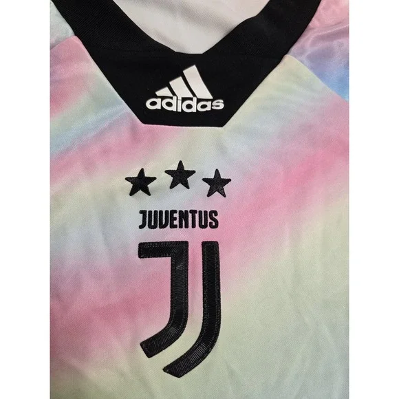 Juventus Jersey Mens XL Multicolor Soccer Jeep Sponsor EA Sports Kit Adidas - Picture 5 of 12